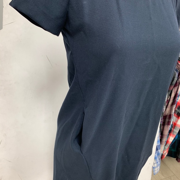 Zara Woven Ribbed Dress, 2 pockets, New - Picture 3 of 5